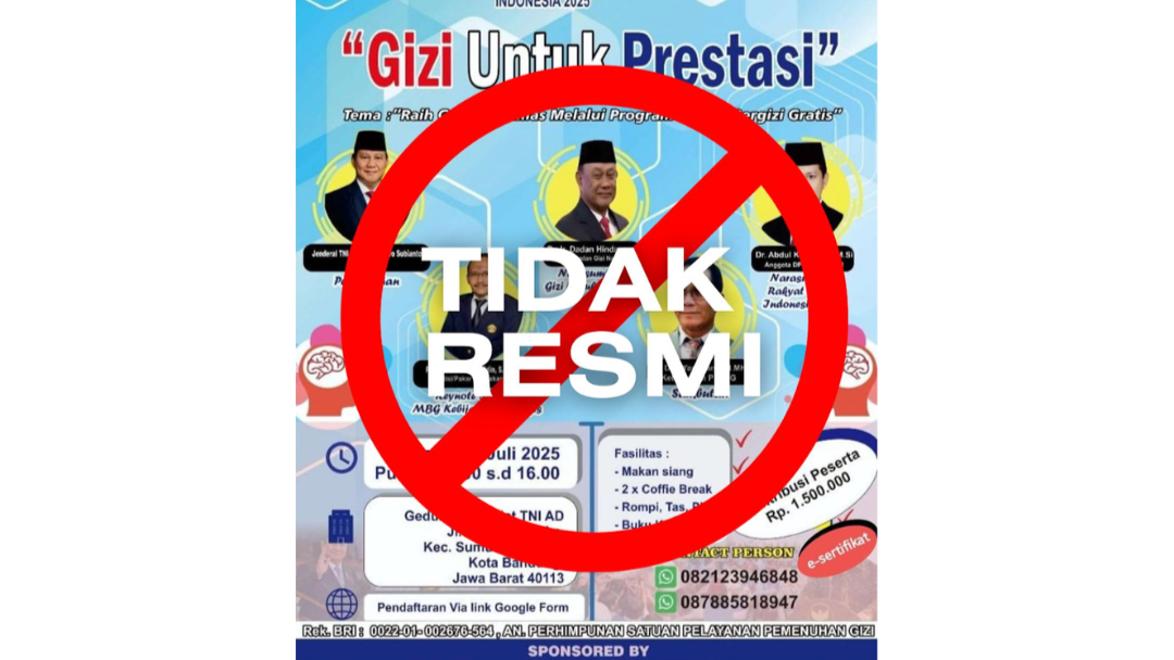 BGN Batam Tegaskan Kegiatan Deklarasi dan Seminar PSPPG di Bandung Bukan Kegiatan Resmi
